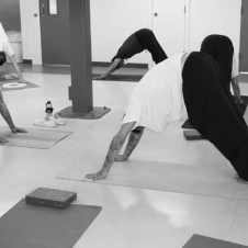 Paul Yapp teaching yoga to inmates